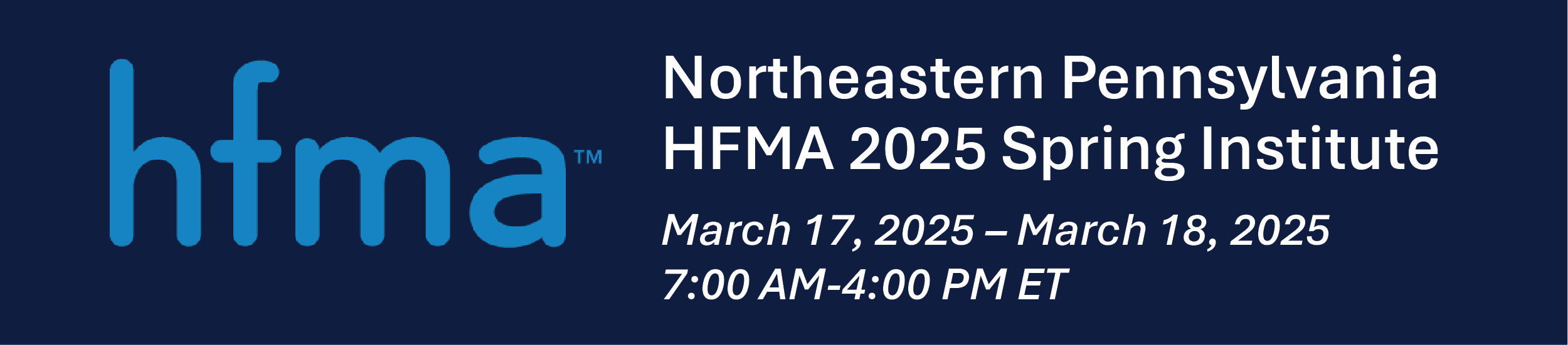 HFMA Northeastern Pennsylvania 2025